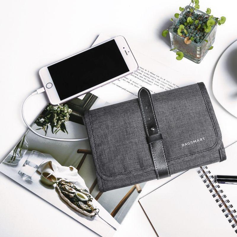 Bagsmart LAX Organizador de accesorios electrónicos- Gris
-6