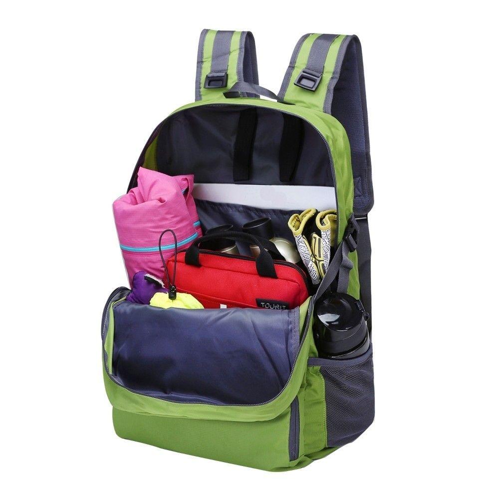 Tourit Mochila Senderismo Plegable de 35L - Verde-1