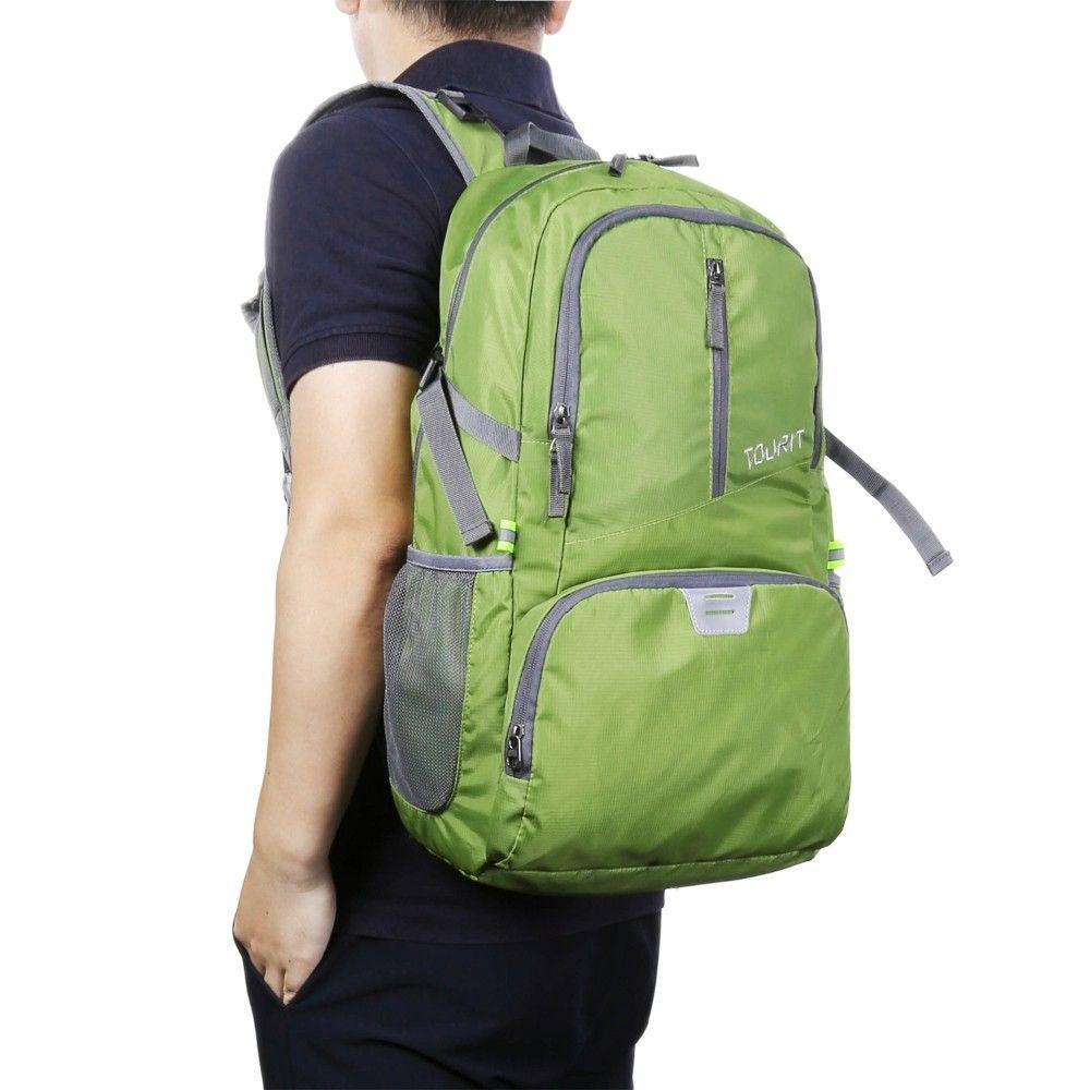 Tourit Mochila Senderismo Plegable de 35L - Verde-7