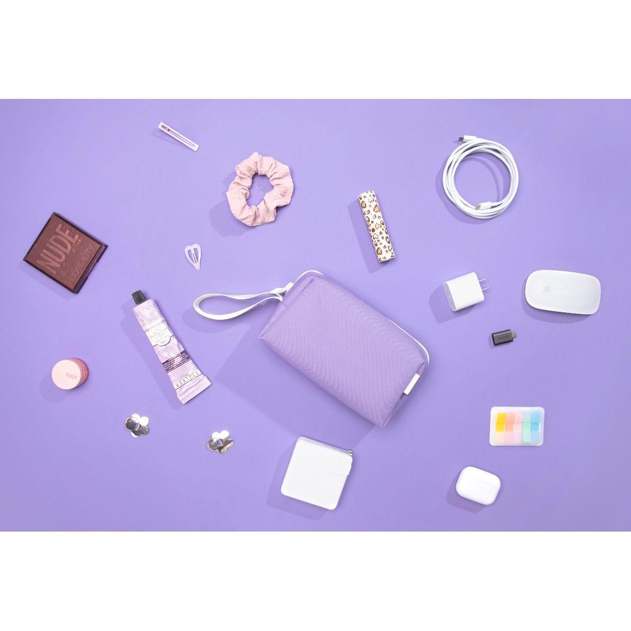 Tomtoc Funda Lady Para Macbook 13''+ organizador Violeta-5