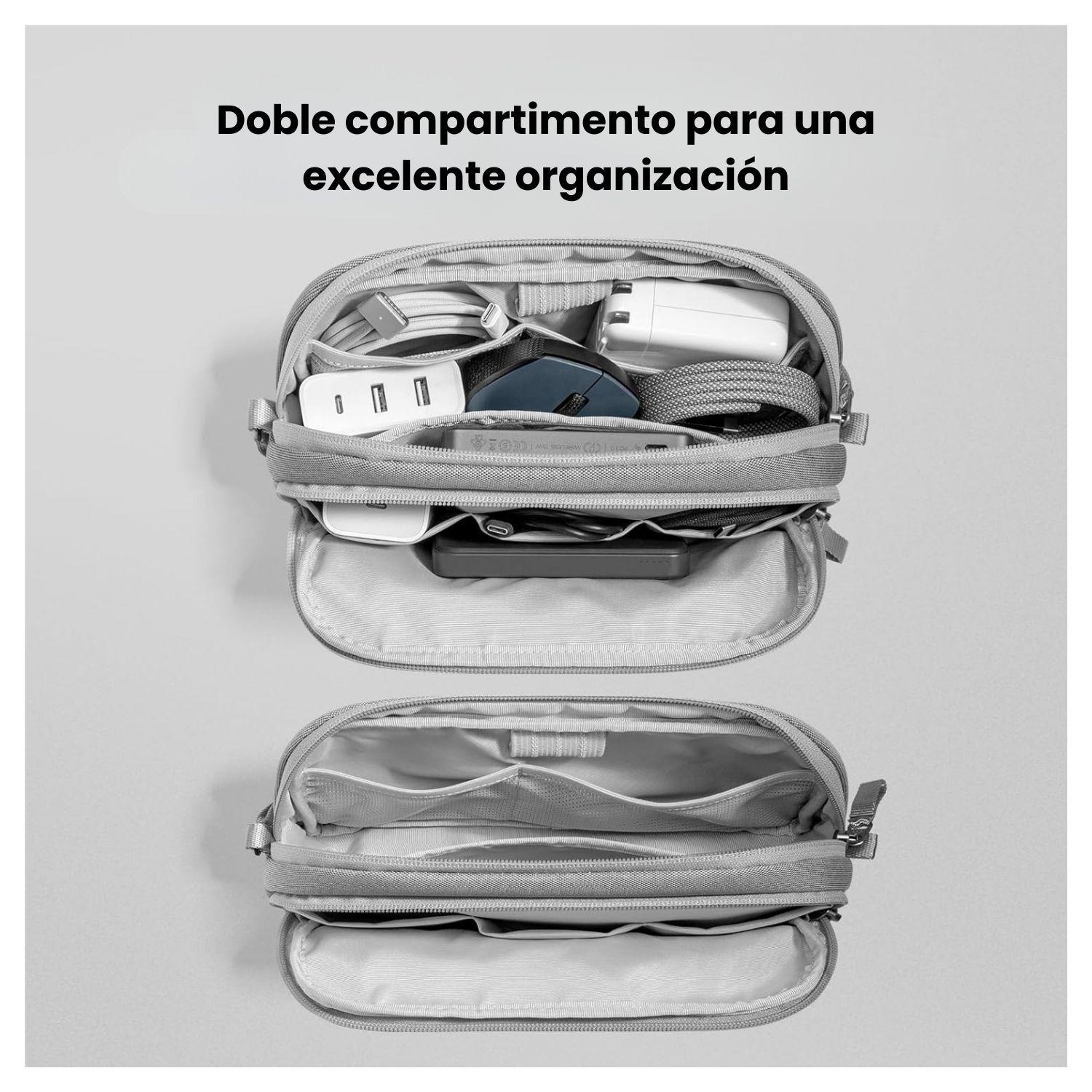 Tomtoc Estuche Light-T12 para Accesorios Electrónicos Mediano - Gris-7