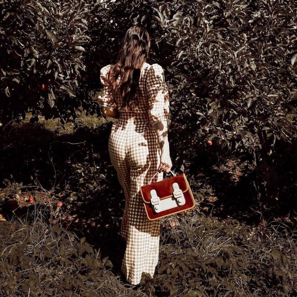 Ecosusi Maletín Pequeño y Bandolera ZINNIA - Marrón-7