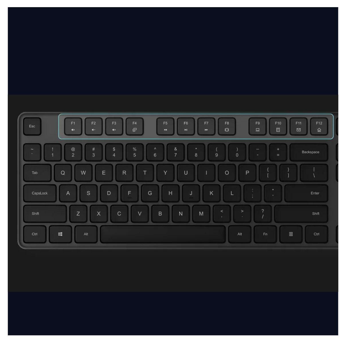 Xiaomi Combo Teclado y Mouse Inalámbricos Negro-3