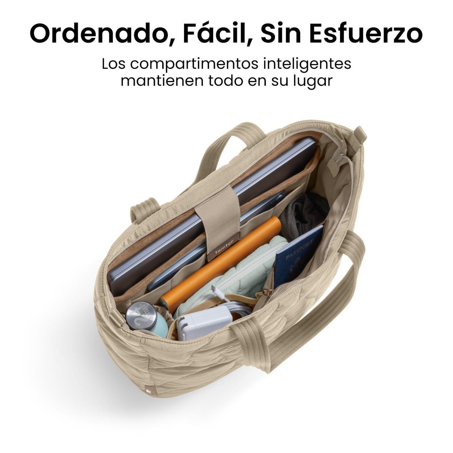 Tomtoc Bolso Tote Terra-T38 13.5L para Notebook 16" Caqui-3