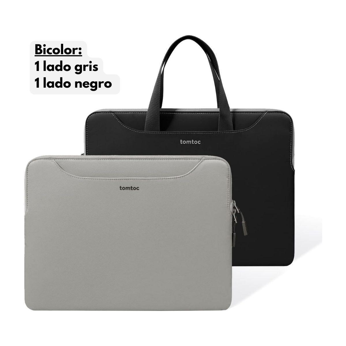 Tomtoc Funda Light-A21 Bicolor para 15" - 16" - Gris-1