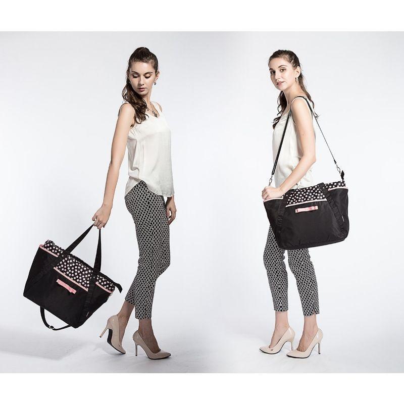 Mommore set de Bolsos Pañalera - Lunares-7