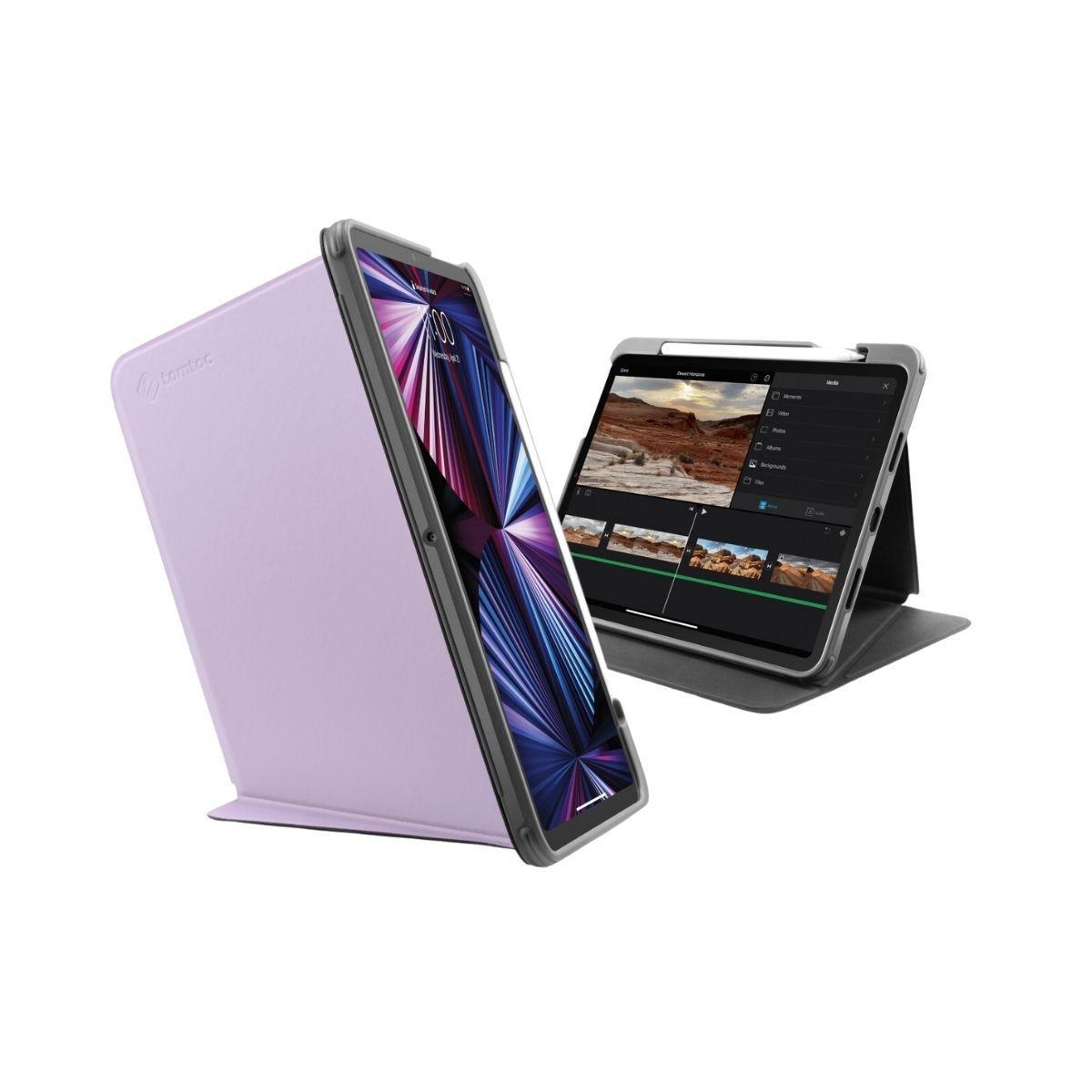 Tomtoc Funda Vertical Ipad Pro 12.9" 5/6ta  Morado-0