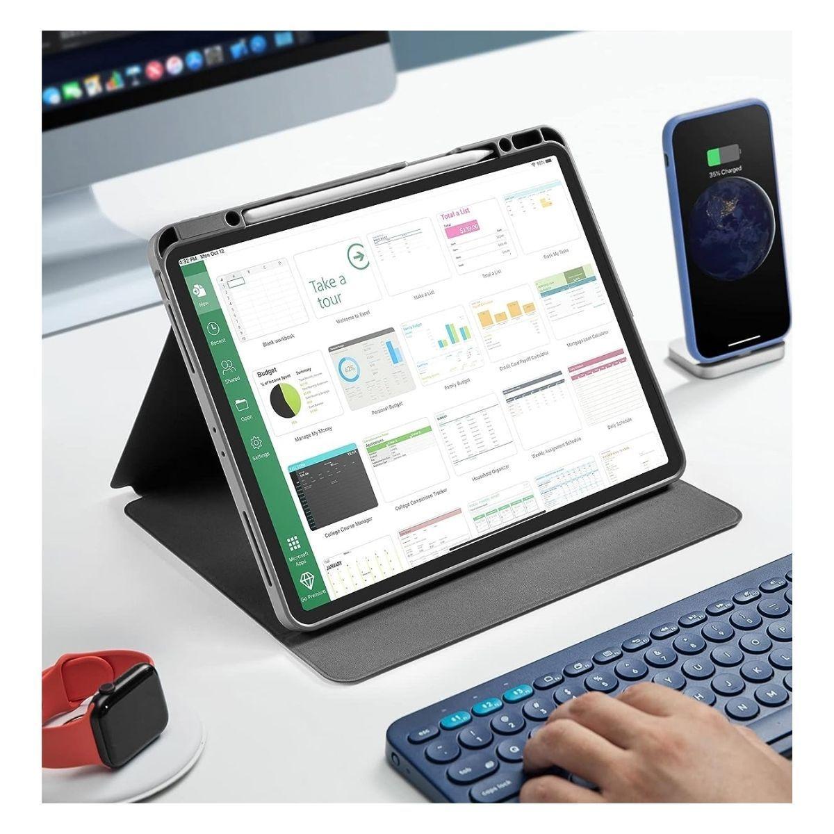 Tomtoc Funda Vertical Ipad Pro 12.9" 5/6ta  Morado-7