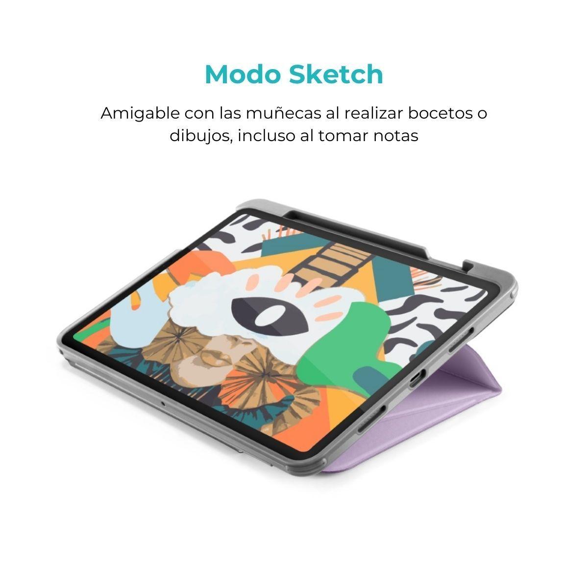 Tomtoc Funda Vertical Ipad Pro 12.9" 5/6ta  Morado-4