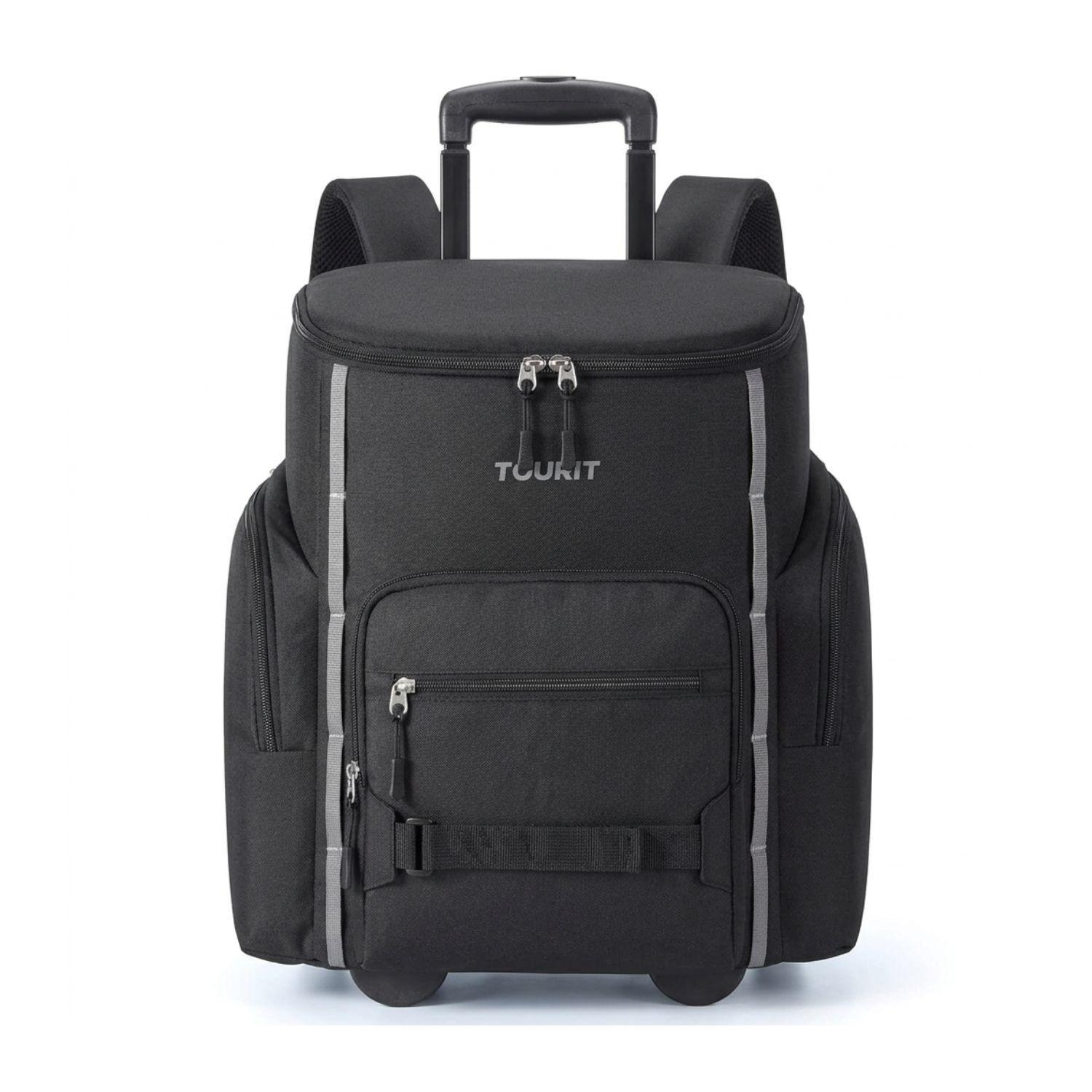 Tourit Mochila Cooler con Ruedas Explorer 22L 36 latas Negro-1