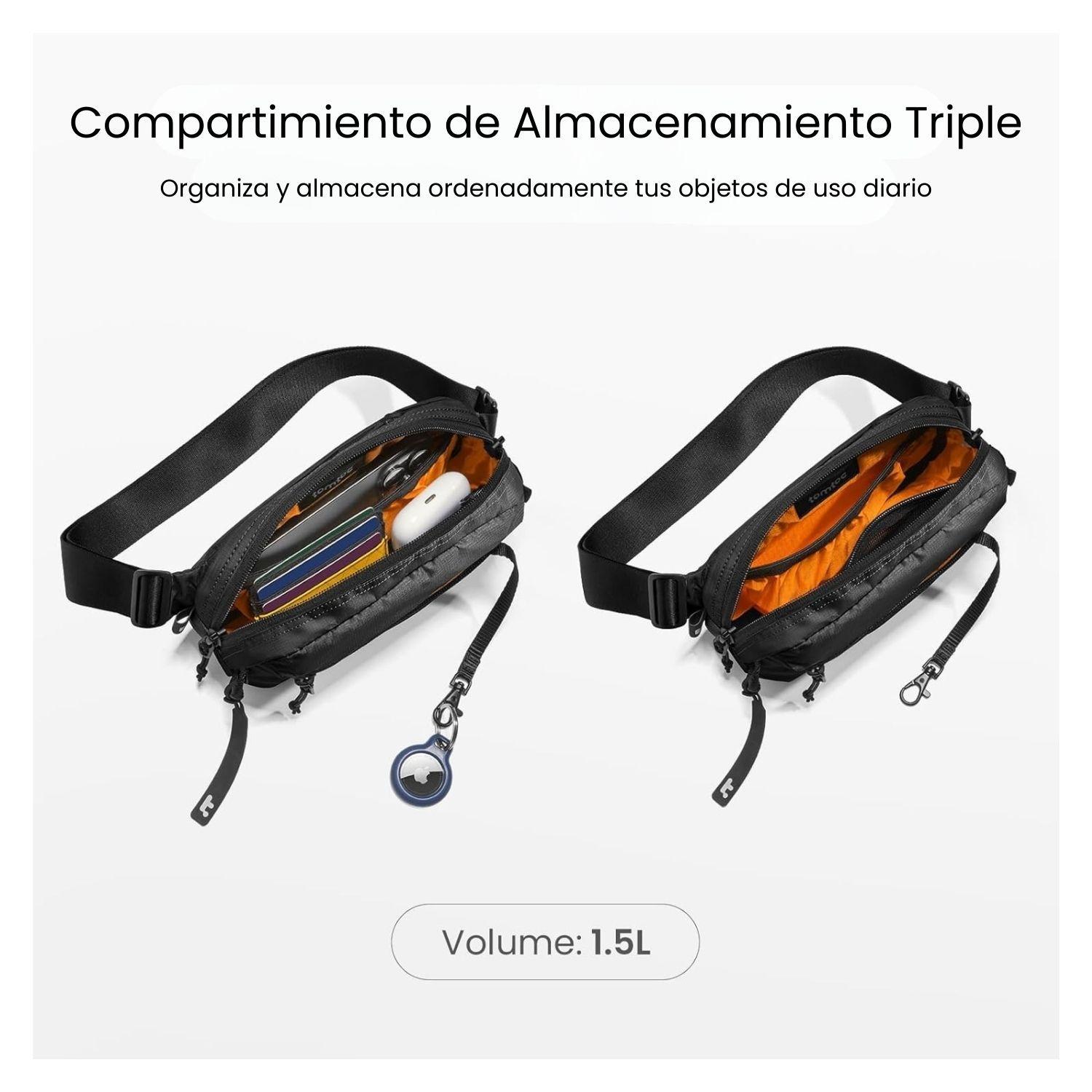Tomtoc Banano Aviator-T33 1.5L Pequeño S - Negro-3