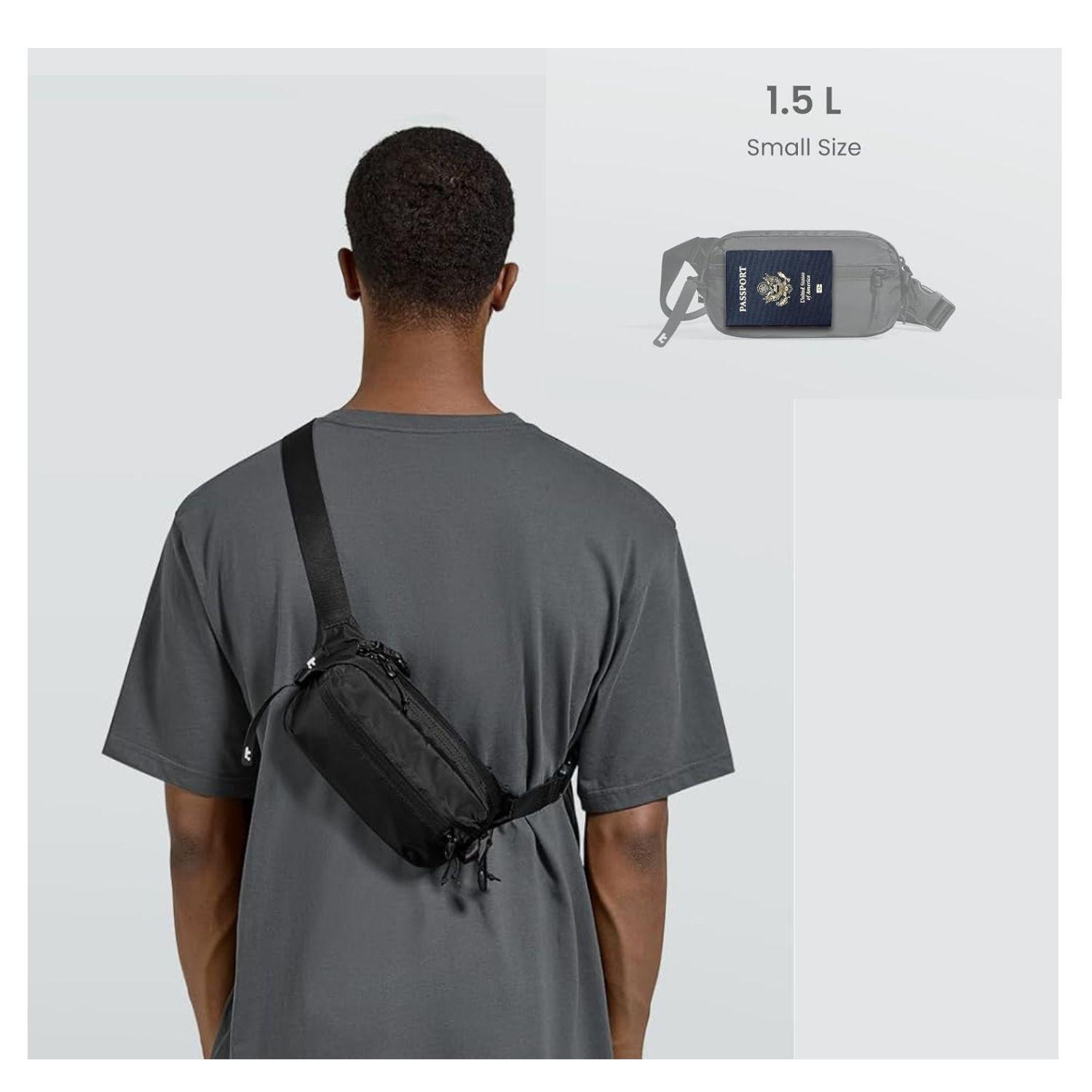 Tomtoc Banano Aviator-T33 1.5L Pequeño S - Negro-6