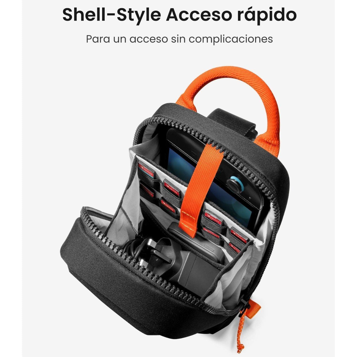 Tomtoc Bolso Bandolera GameOn-G49 para Switch 2 Negro-8