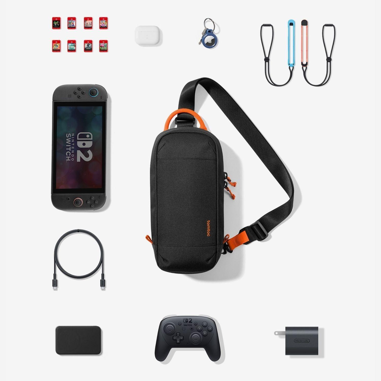 Tomtoc Bolso Bandolera GameOn-G49 para Switch 2 Negro-7