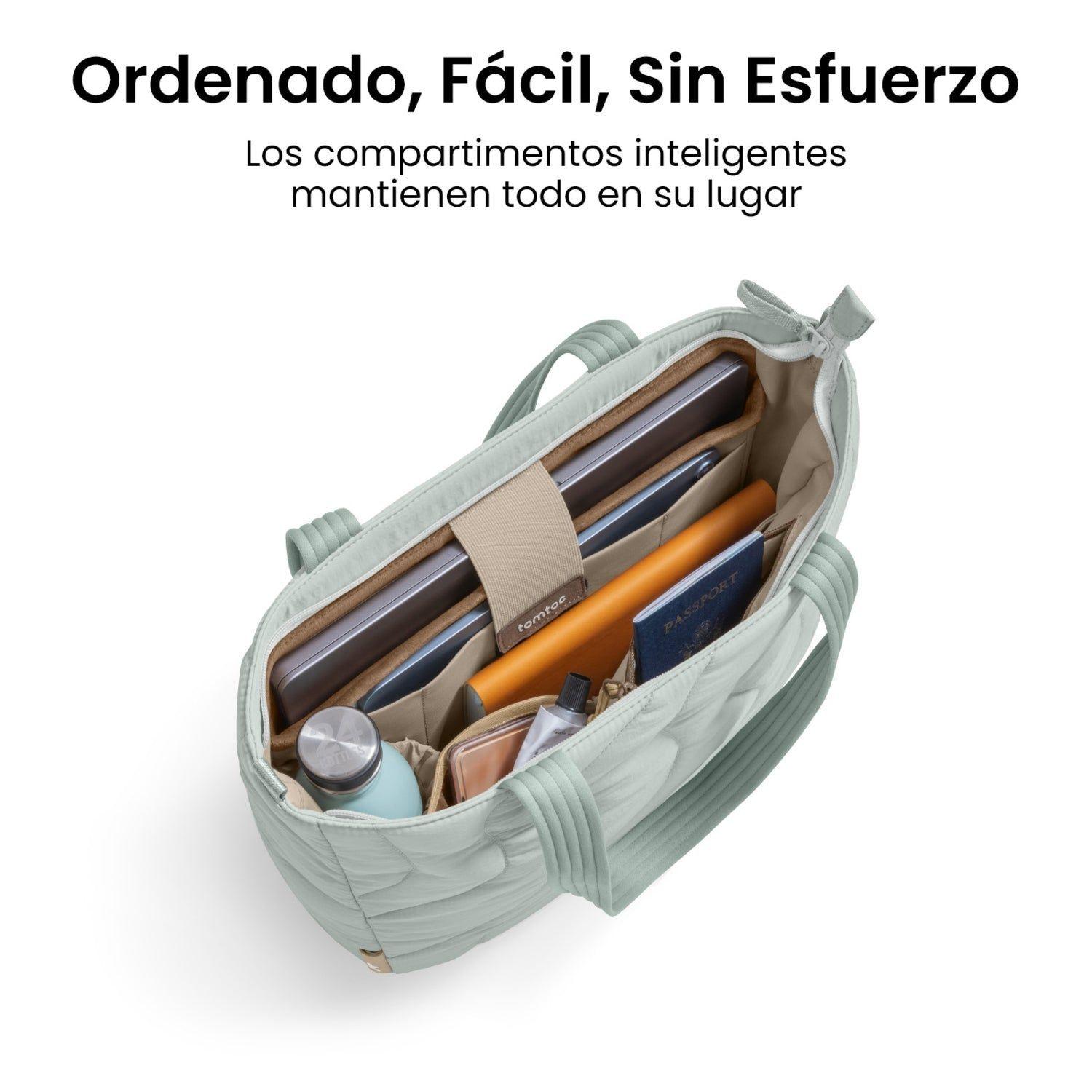 Tomtoc Bolso Tote Terra-T38 10L para MacBook de14" Celeste-2