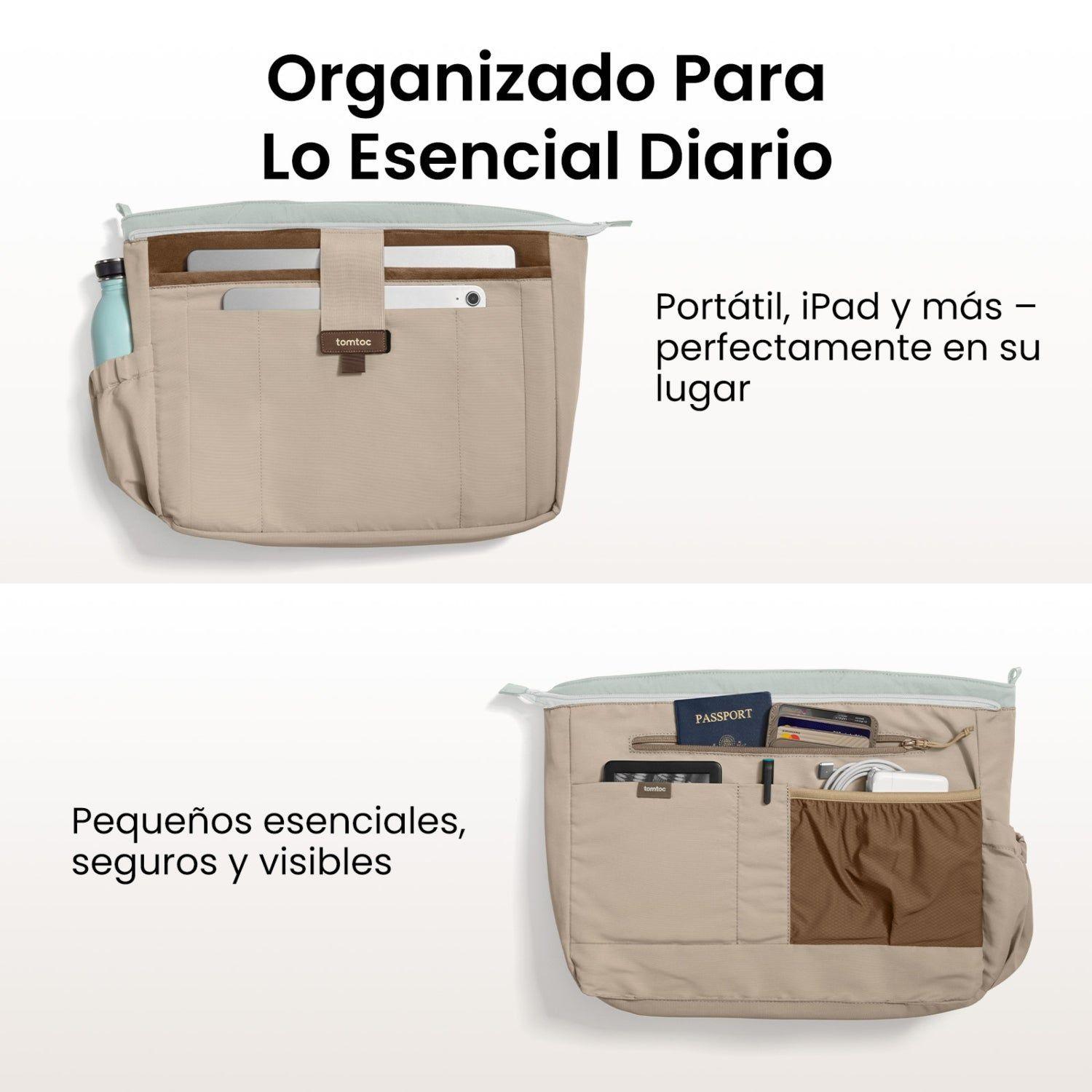 Tomtoc Bolso Tote Terra-T38 10L para MacBook de14" Celeste-4