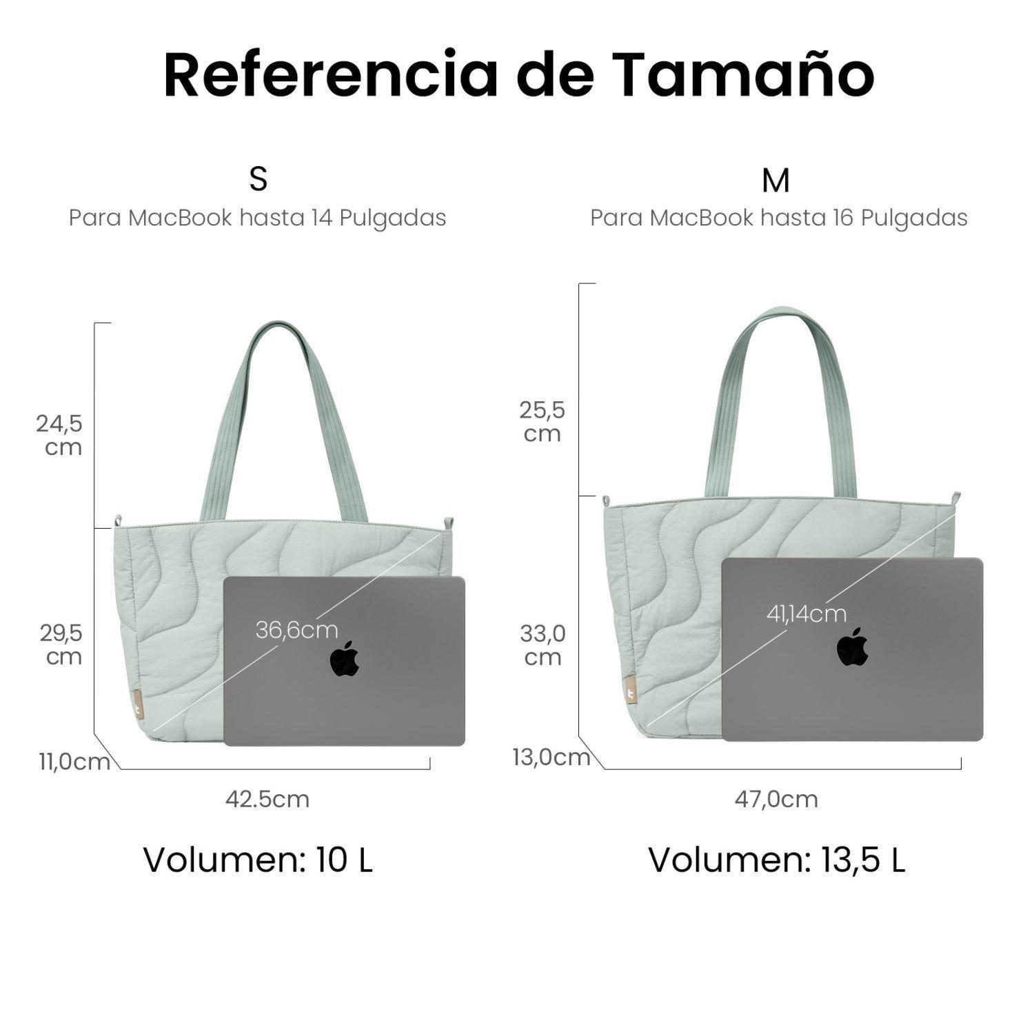 Tomtoc Bolso Tote Terra-T38 10L para MacBook de14" Celeste-6