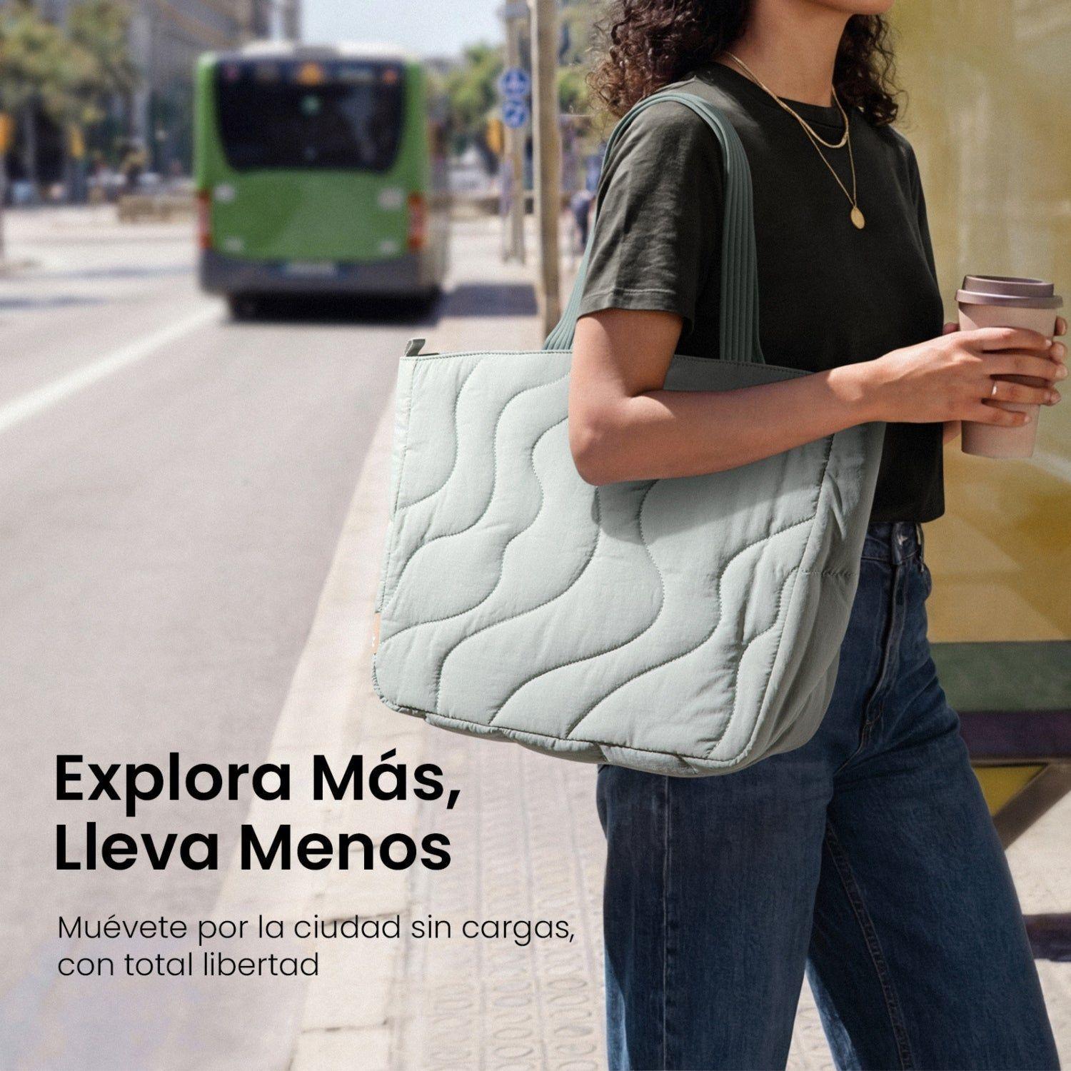 Tomtoc Bolso Tote Terra-T38 10L para MacBook de14" Celeste-7