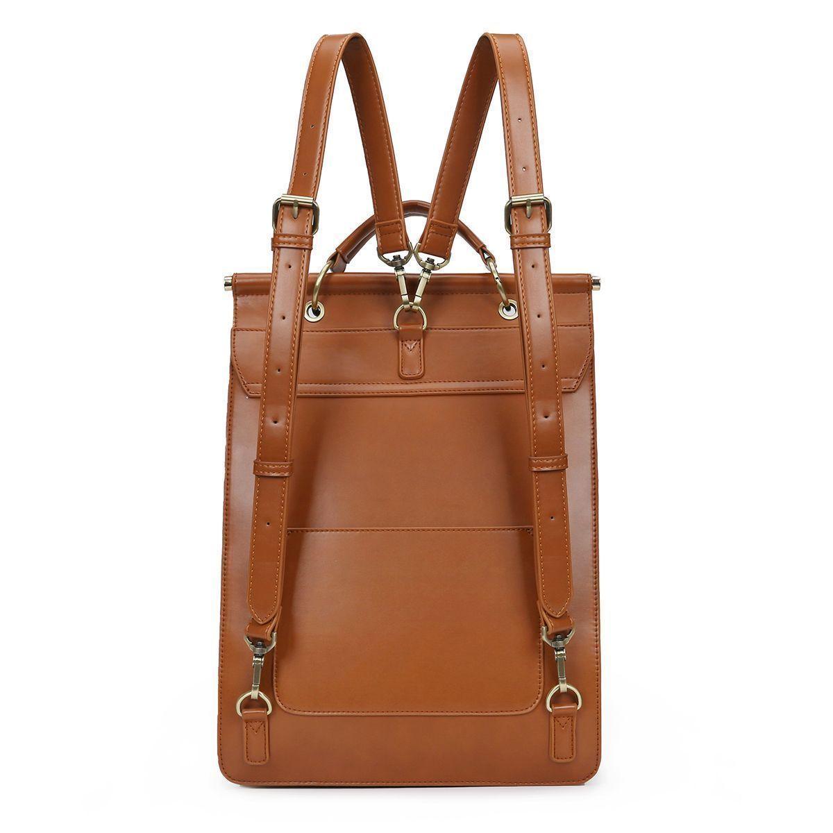 Ecosusi Mochila CHICK VINTAGE para laptop 14" - camel-3