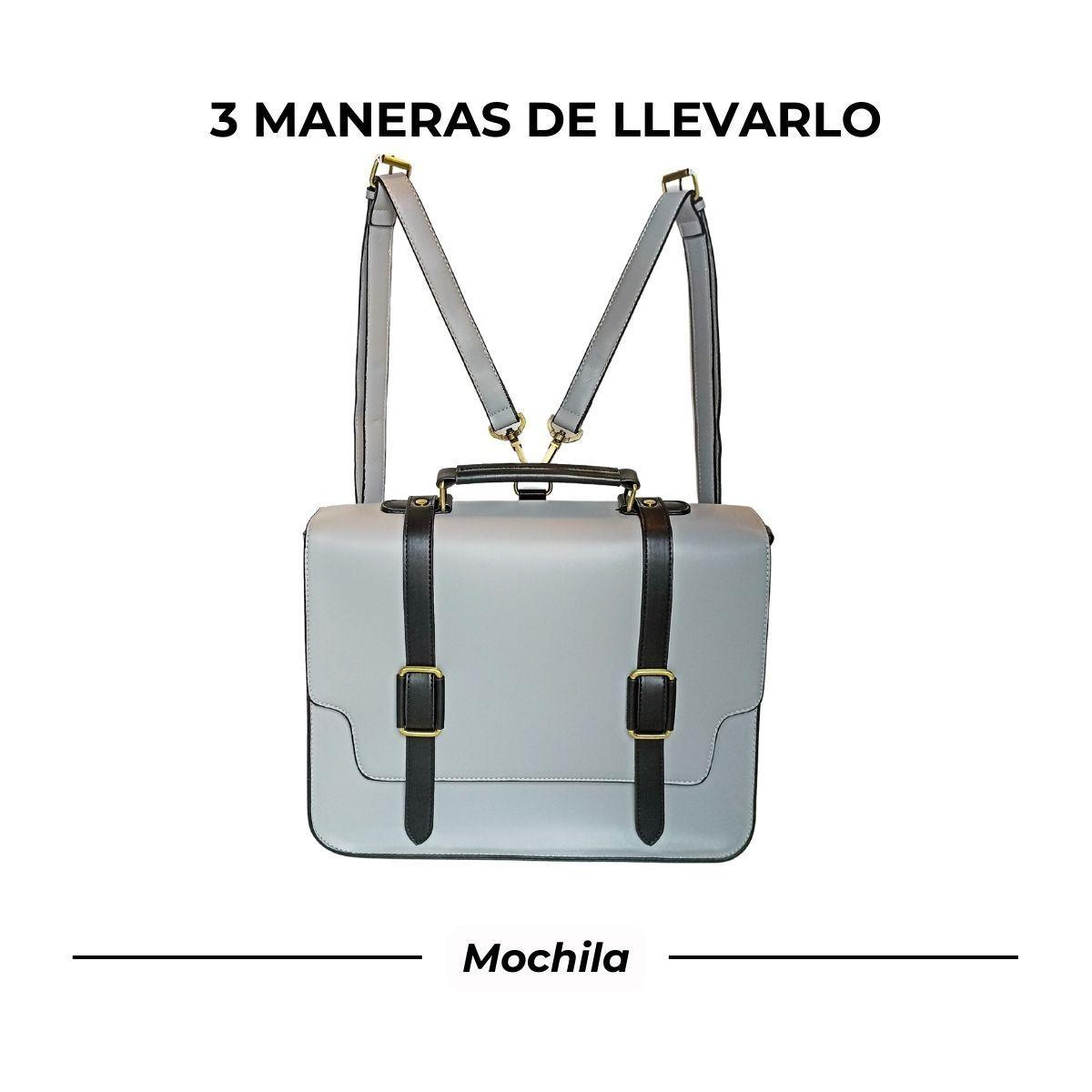 Ecosusi Maletín y Mochila Unisex CHARLIE 14" Gris-2