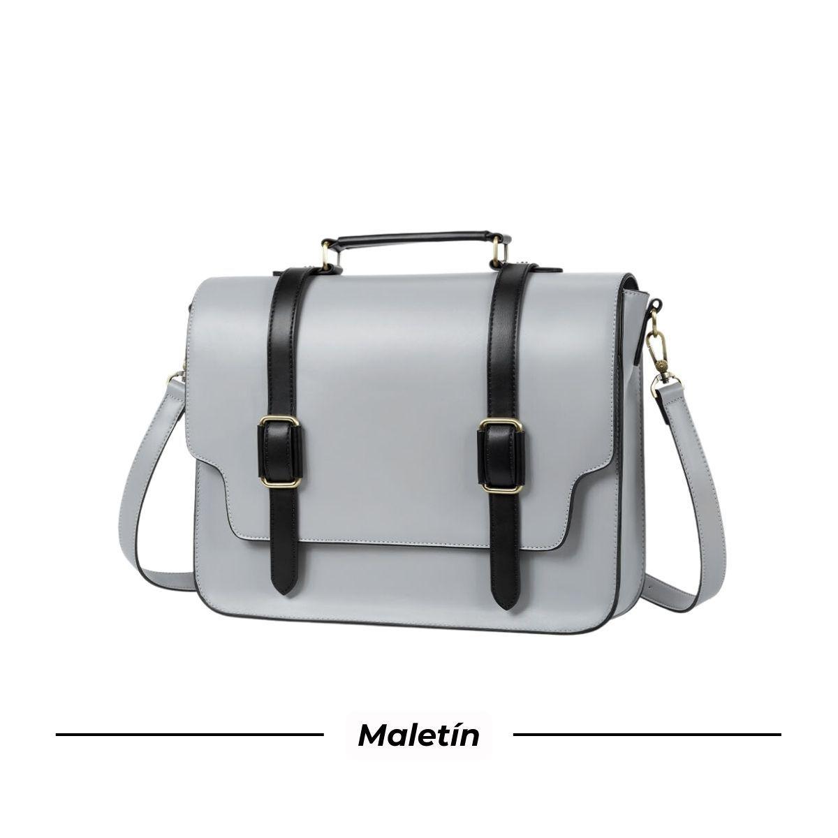 Ecosusi Maletín y Mochila Unisex CHARLIE 14" Gris-3