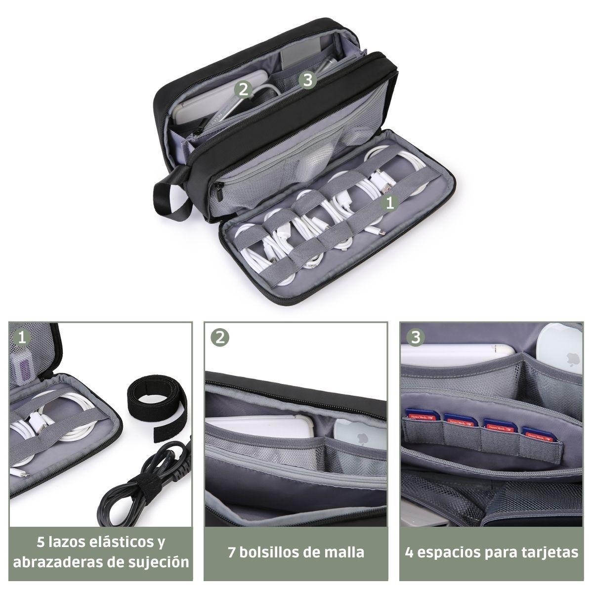 Bagsmart - Organizador de cables Neo Dusk - Negro-3