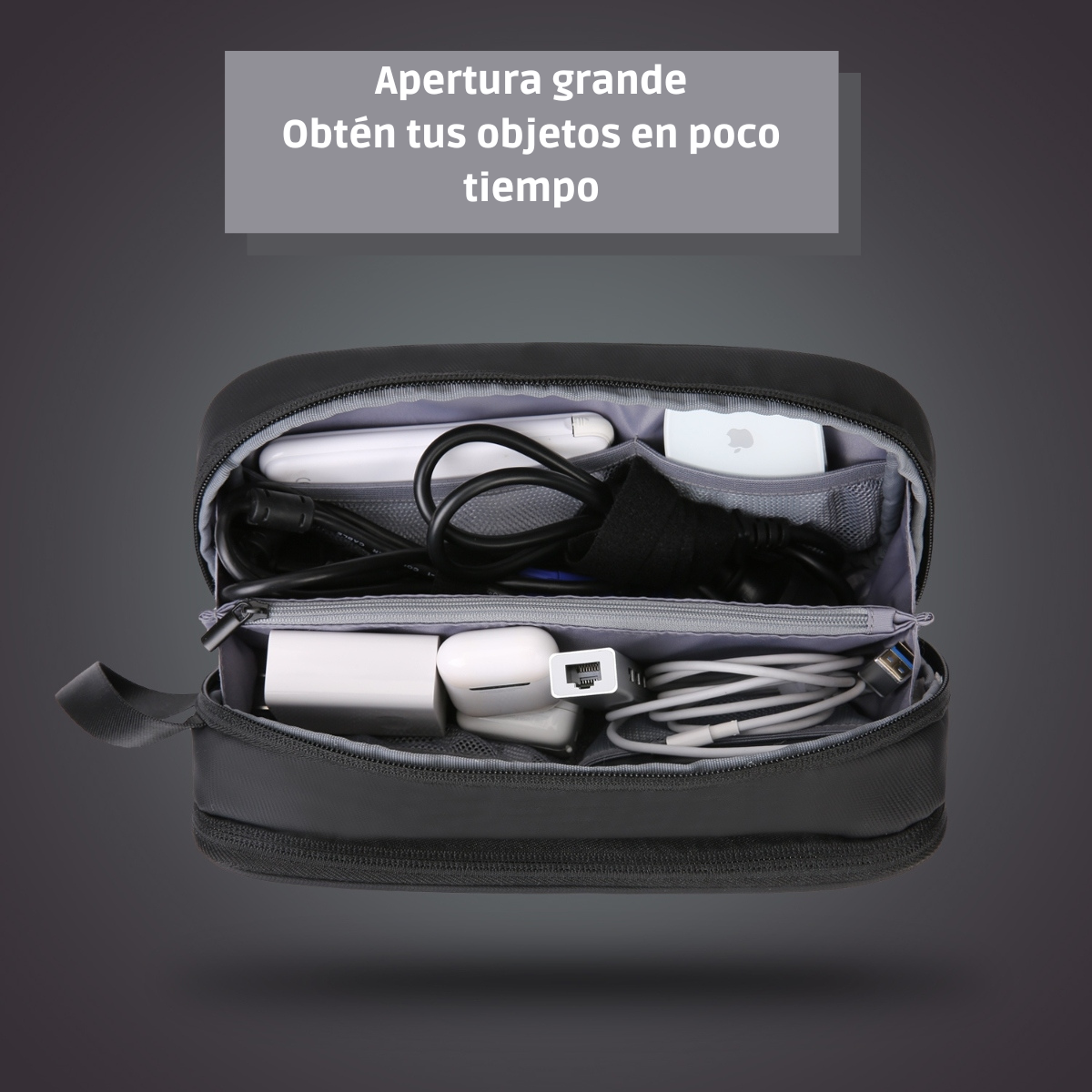 Bagsmart - Organizador de cables Neo Dusk - Negro-5