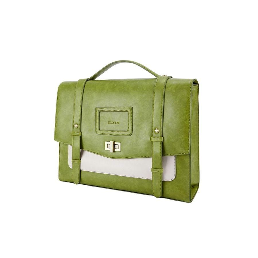 Ecosusi Mochila Cambridge Mujer para notebook de 14.7" - Verde-1