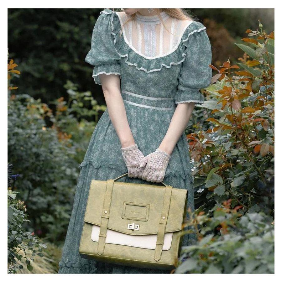 Ecosusi Mochila Cambridge Mujer para notebook de 14.7" - Verde-3