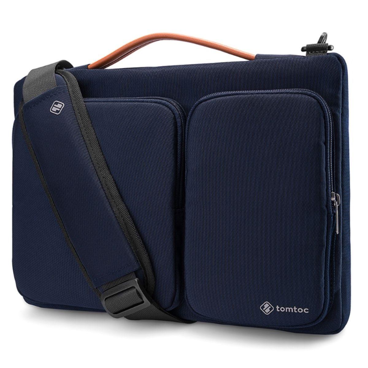 Tomtoc Bolso De Hombro A42 Para Notebook/macbook 16''- Azul Oscuro-0