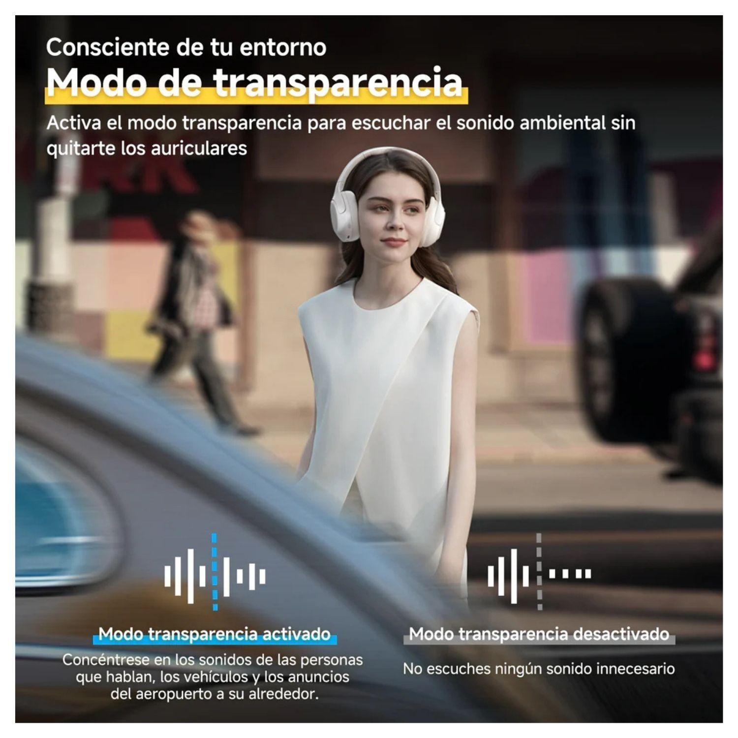 QCY H3 Lite Audifonos Bluetooth Inal mbricos ANC Blanco-3