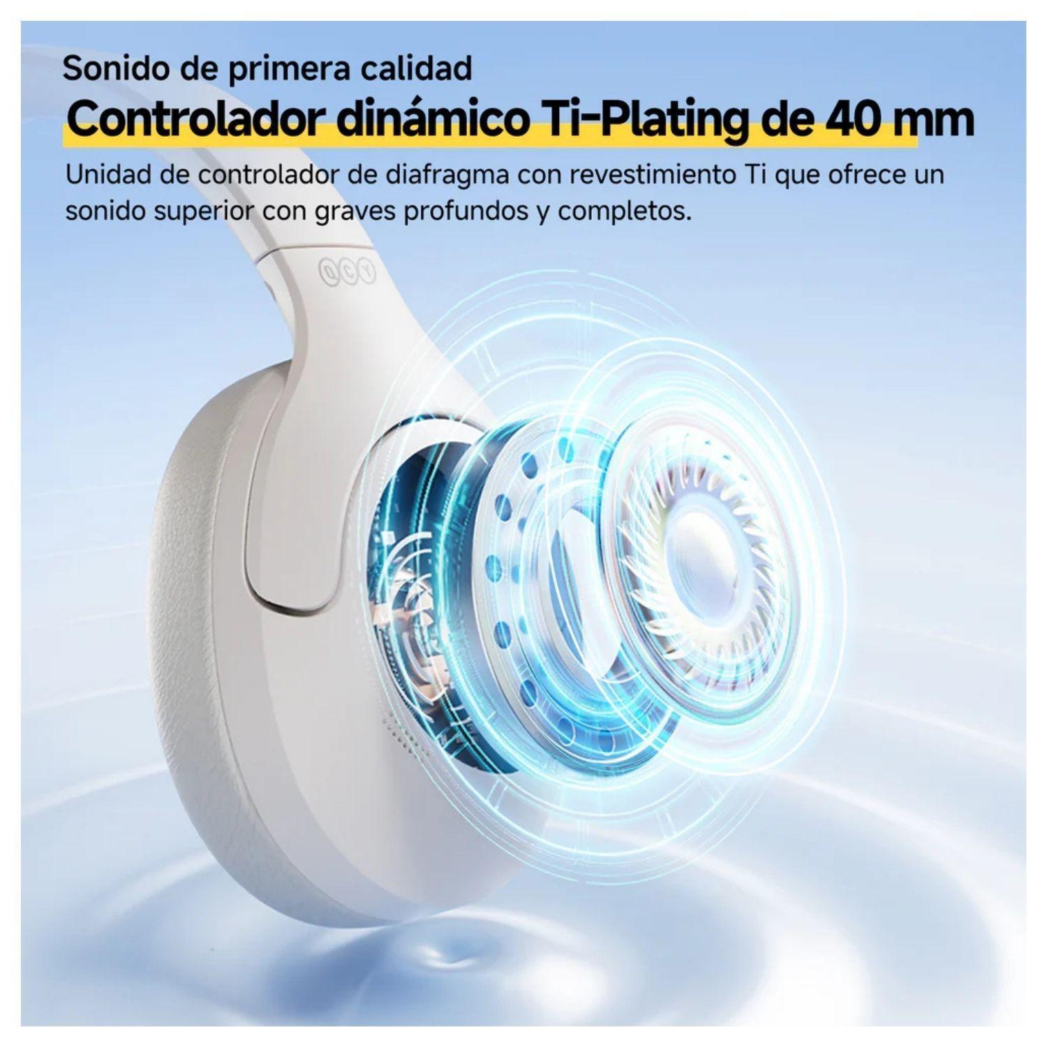 QCY H3 Lite Audifonos Bluetooth Inal mbricos ANC Blanco-4