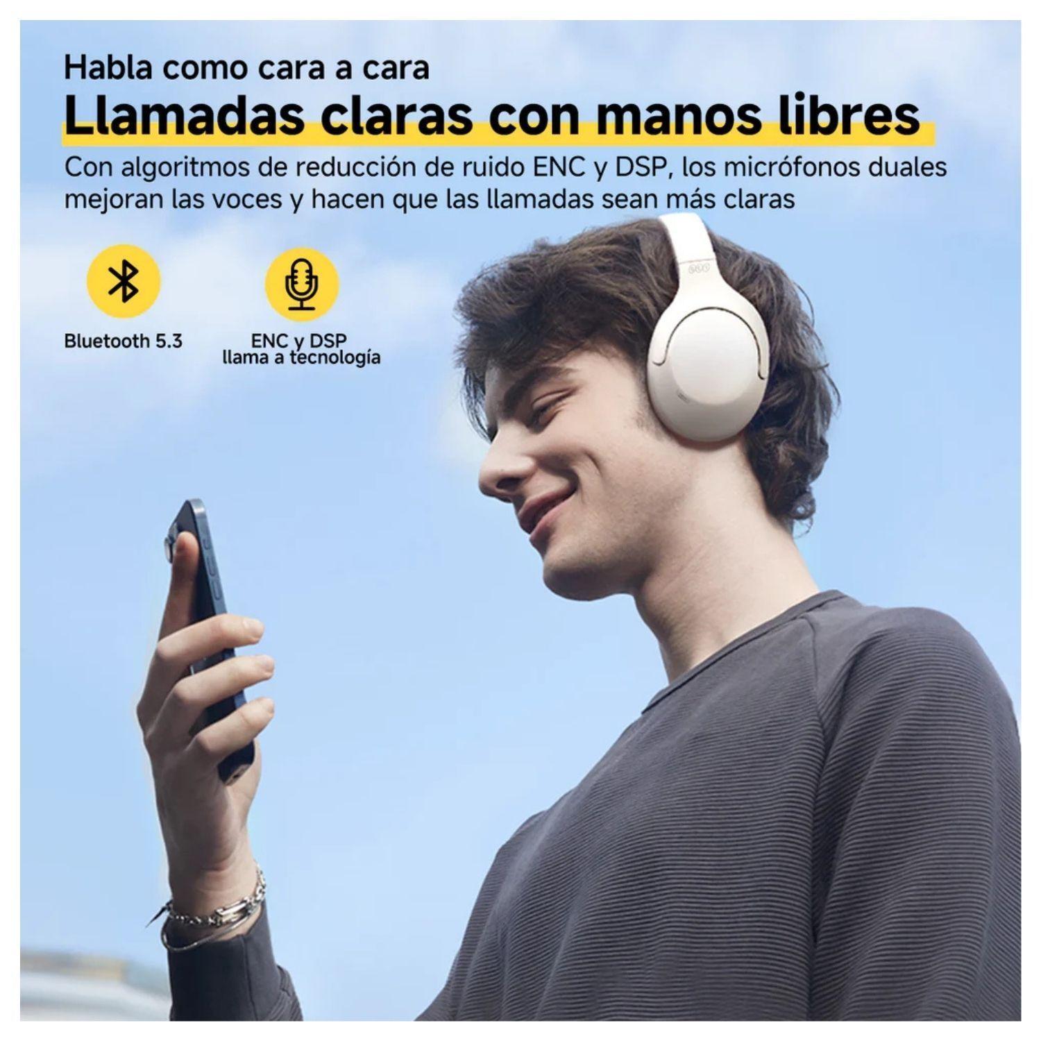 QCY H3 Lite Audifonos Bluetooth Inal mbricos ANC Blanco-5