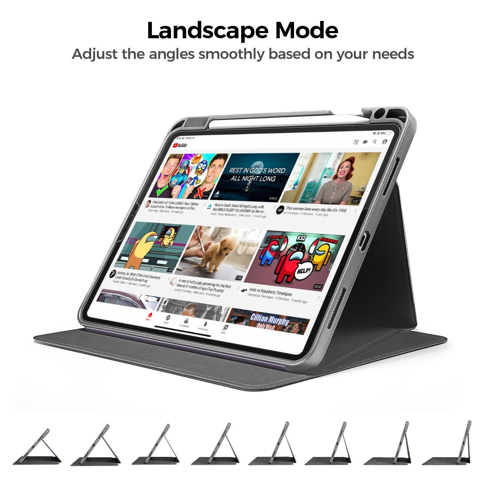 Tomtoc Funda vertical iPad Air 4-5G 10,9'' Blanco-2