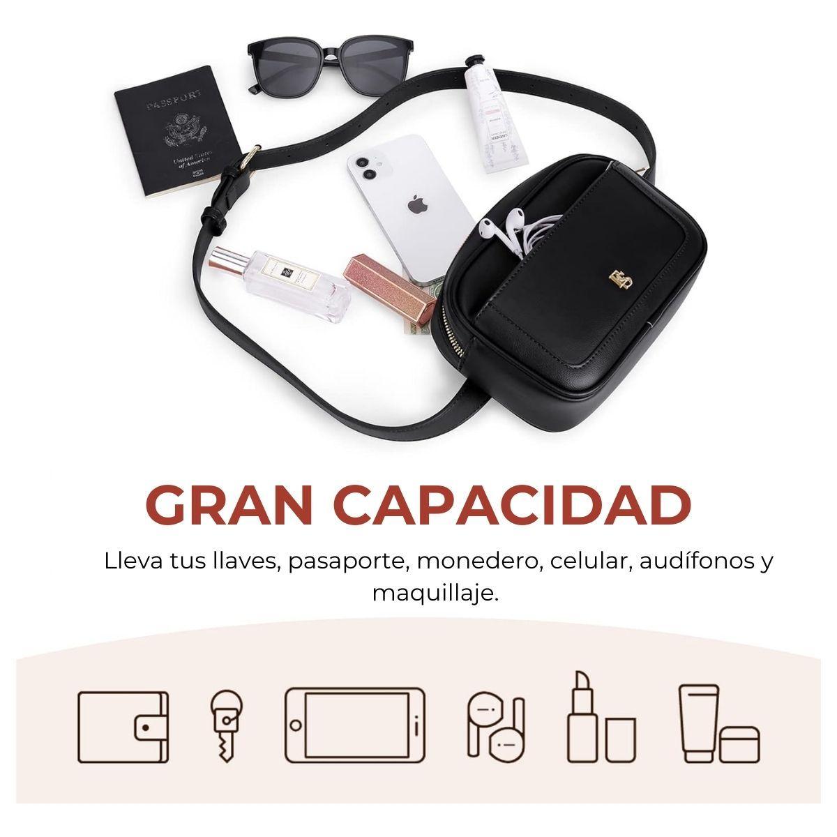 Ecosusi Banano Moderno de Cuero Vegano - Negro-2