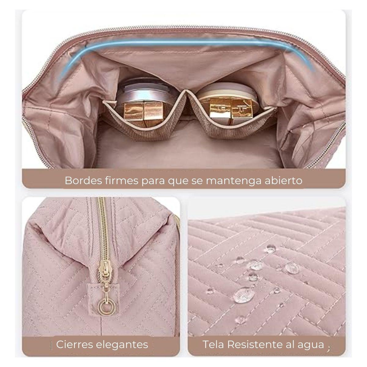 Bagsmart Estuche Cosmetiquero Tejido - Rosado-7