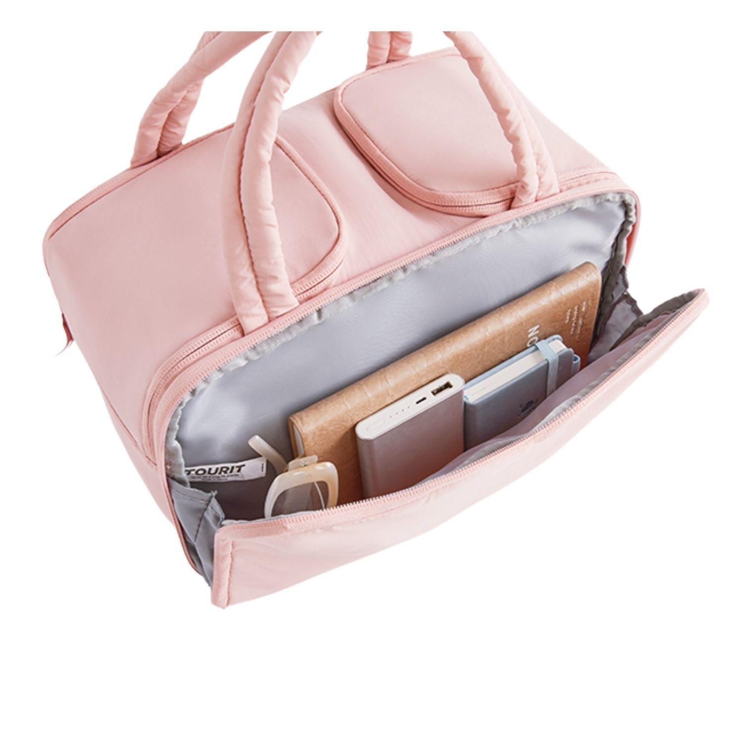 Tourit Lonchera Térmica Puffy 8.5L Hielo Reusable Rosa Oscuro-8