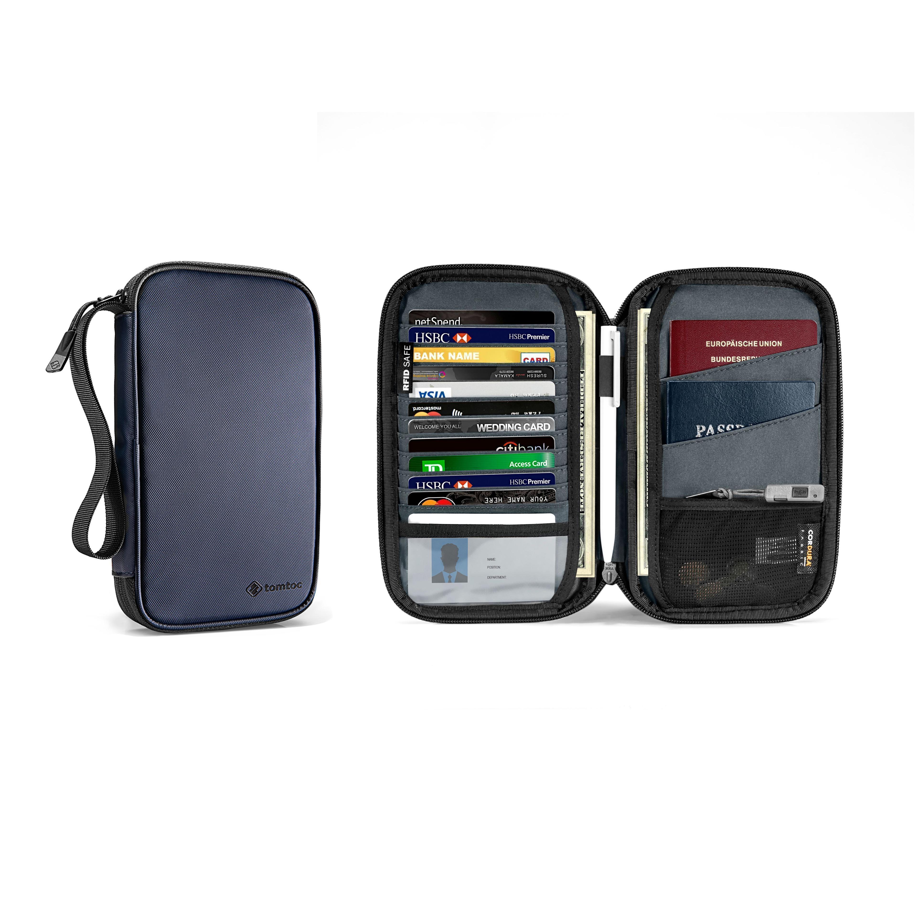 Funda para pasaportes y tarjetas - Azul-2