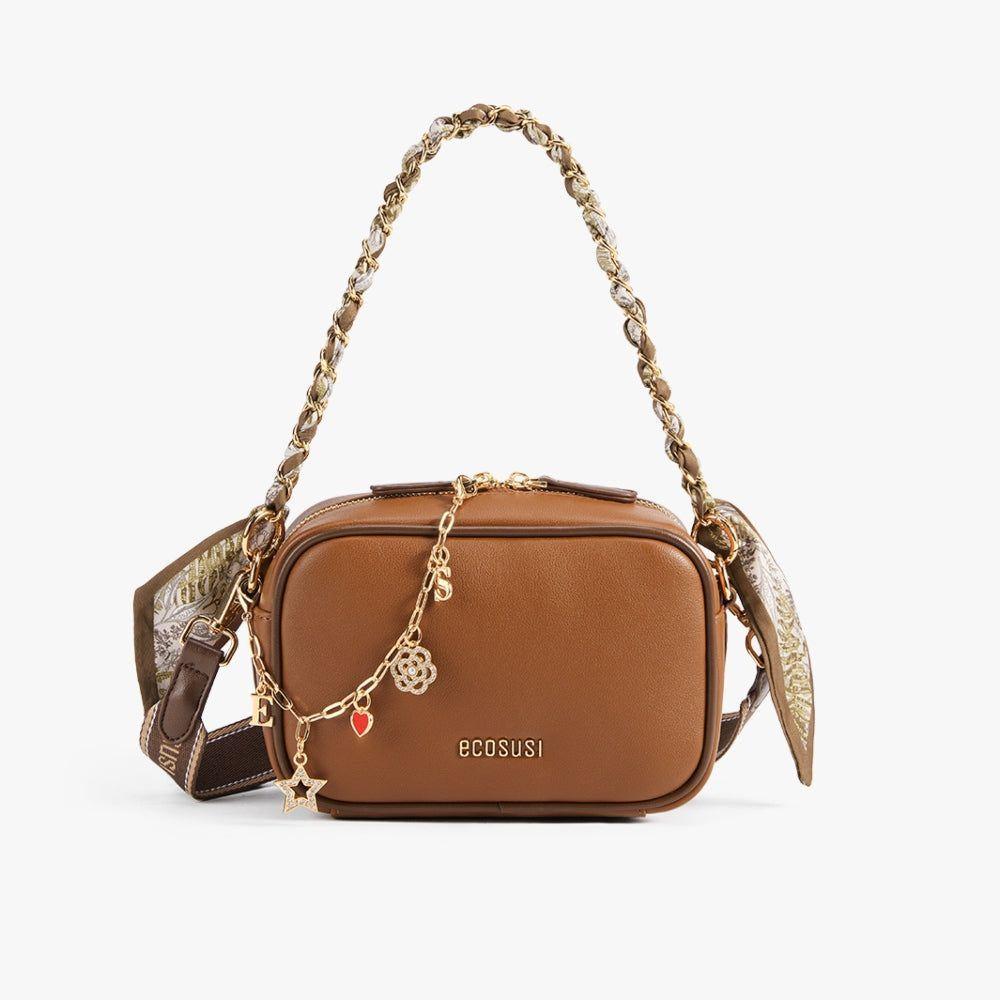 Ecosusi Bolso Bandolera Lola Vibe de 1.7L para 6,3" Marrón-1