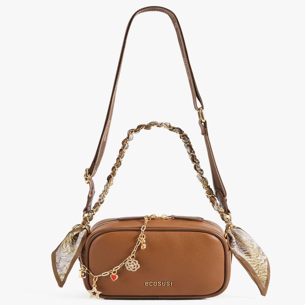 Ecosusi Bolso Bandolera Lola Vibe de 1.7L para 6,3" Marrón-3