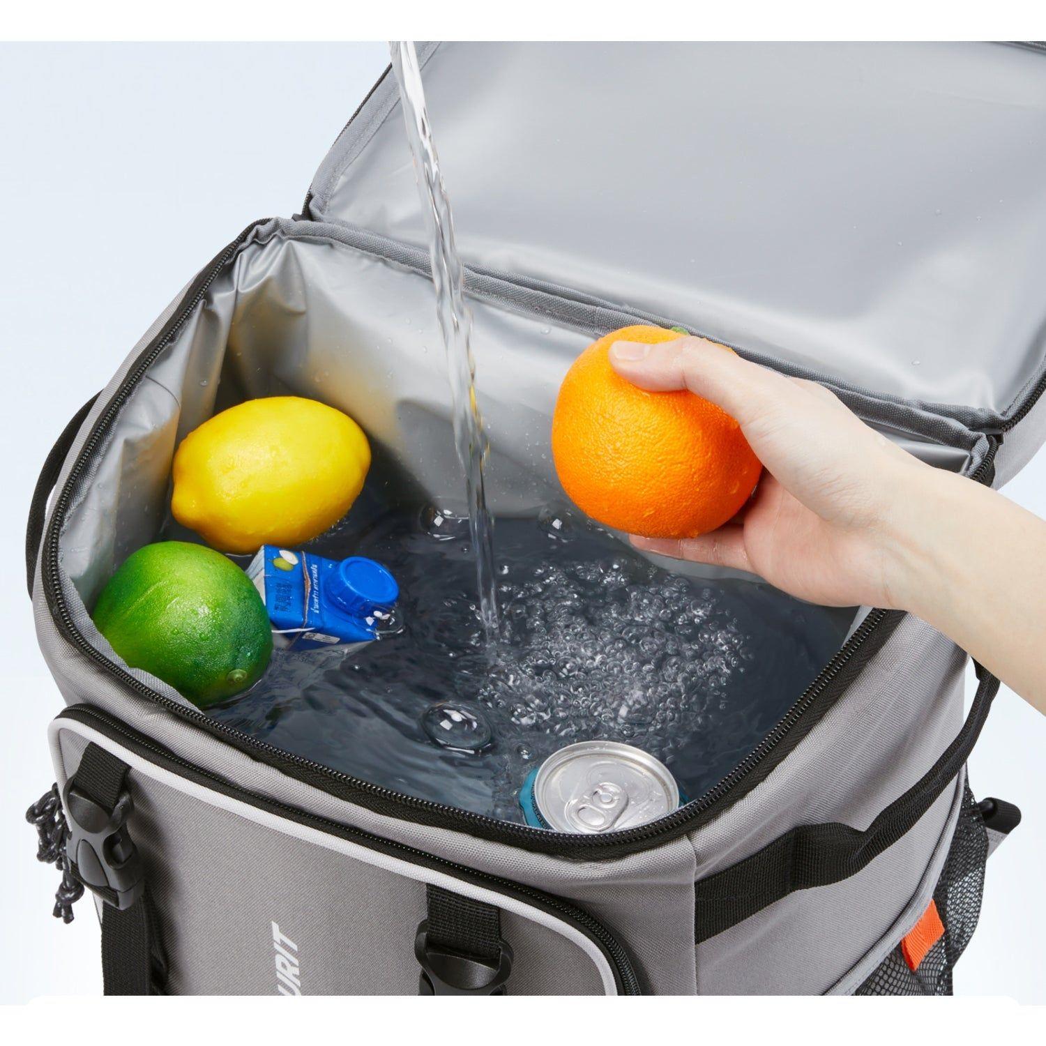 Tourit Mochila Térmica con Ruedas de 30 Litros 50 Latas Negro-3