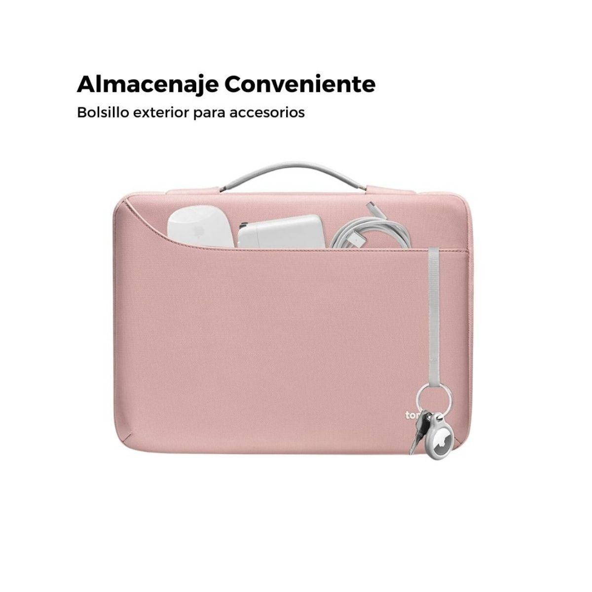 Tomtoc Maletín Defender-A22 MacBook Pro 16" M3/M2/M1 Rosado-3