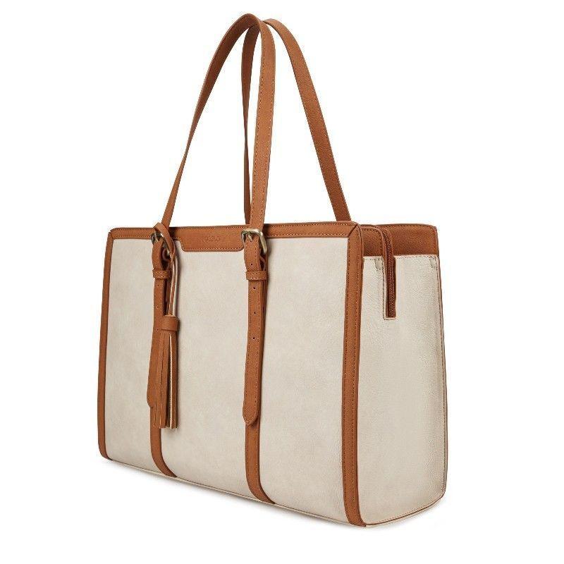 ECOSUSI Bolsa para notebook 15.6'' - Beige-0