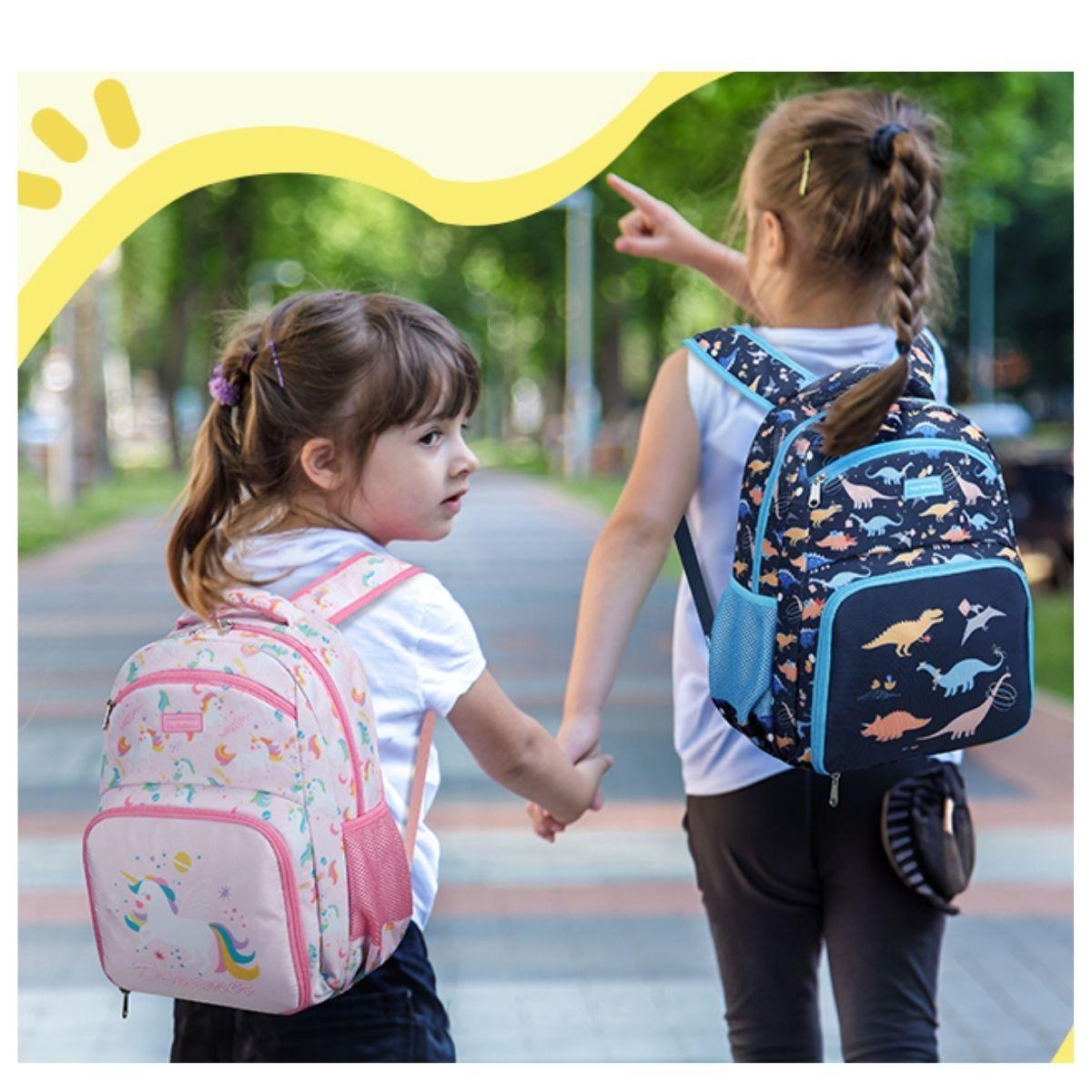 Mommore Mochila 2 en 1 para Niños Pequeños 12L - Rosado Unicornio-7