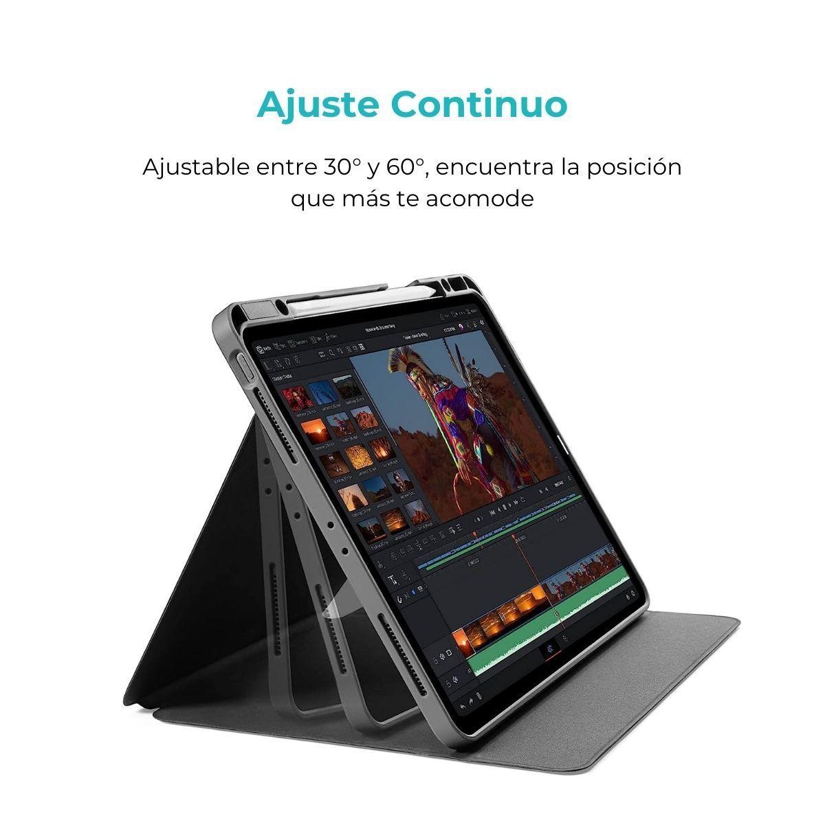 Tomtoc Funda Vertical Ipad Pro 11" 3ra/4ta - Azul -3