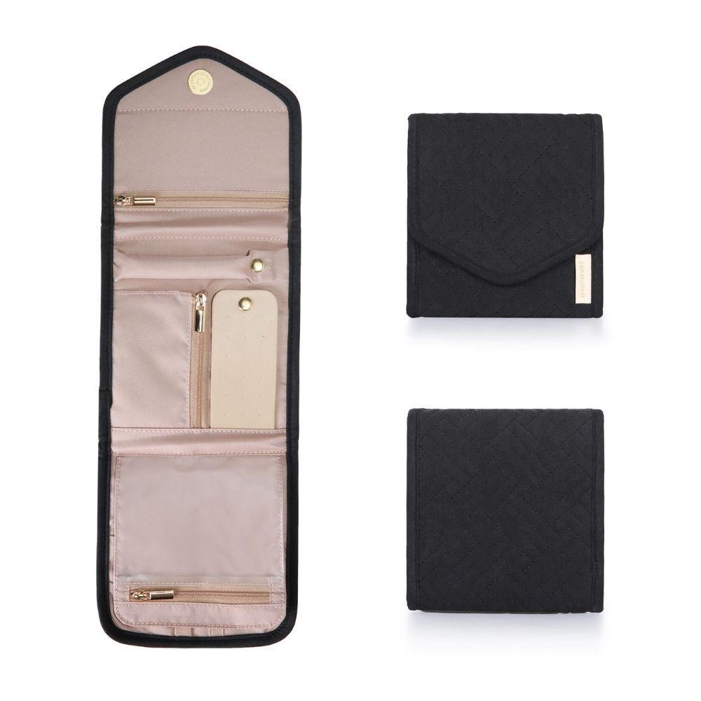Bagsmart Organizador de Joyas Peri de Viaje Plegable Negro-3