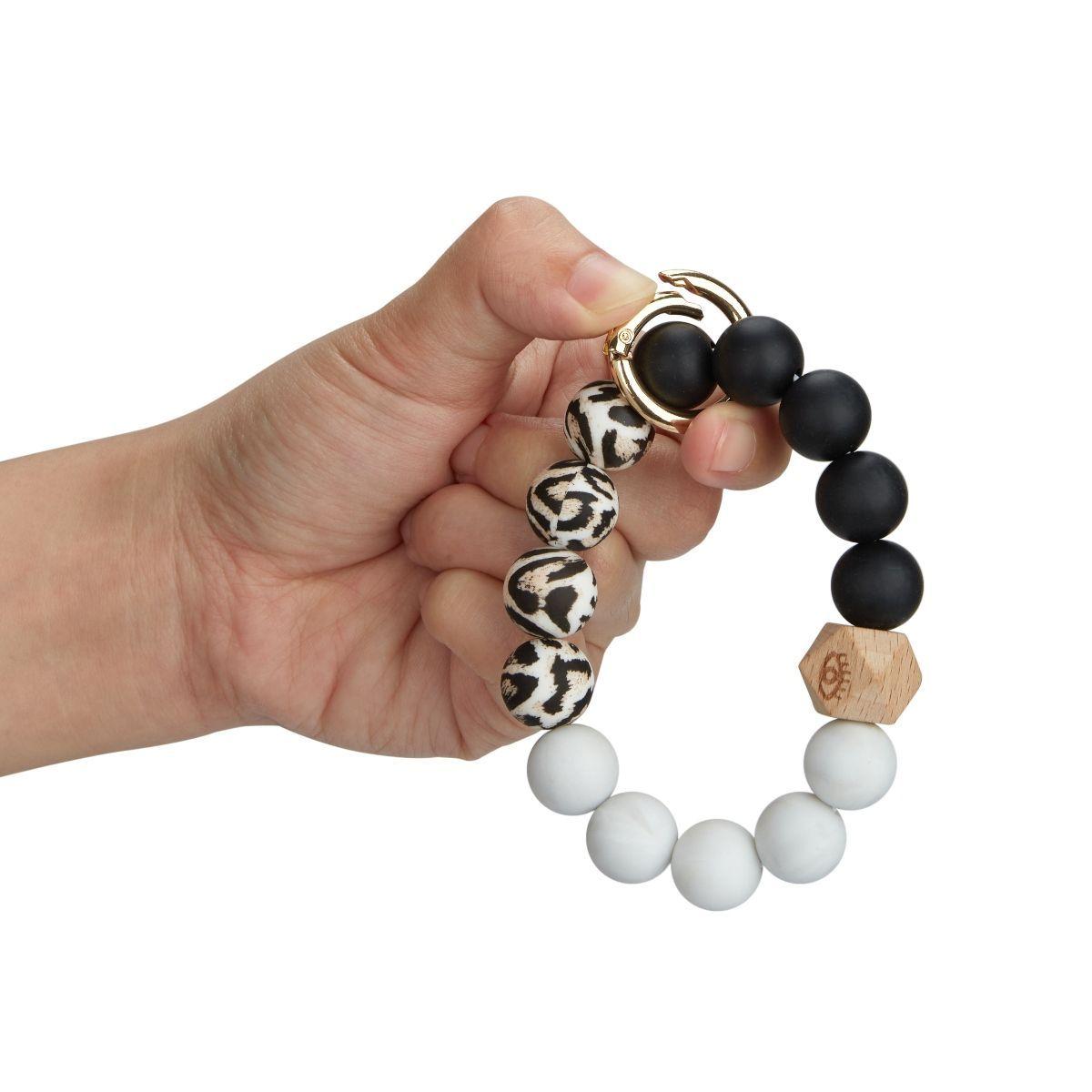 ECOSUSI Llavero de pulsera con billetera- Negro-6