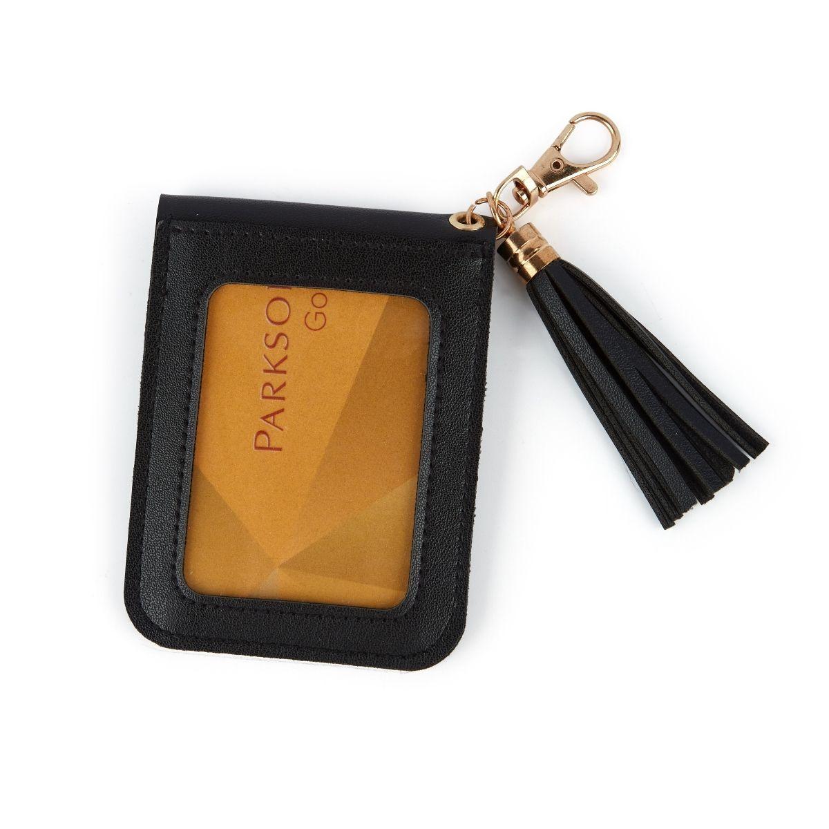 ECOSUSI Llavero de pulsera con billetera- Negro-1