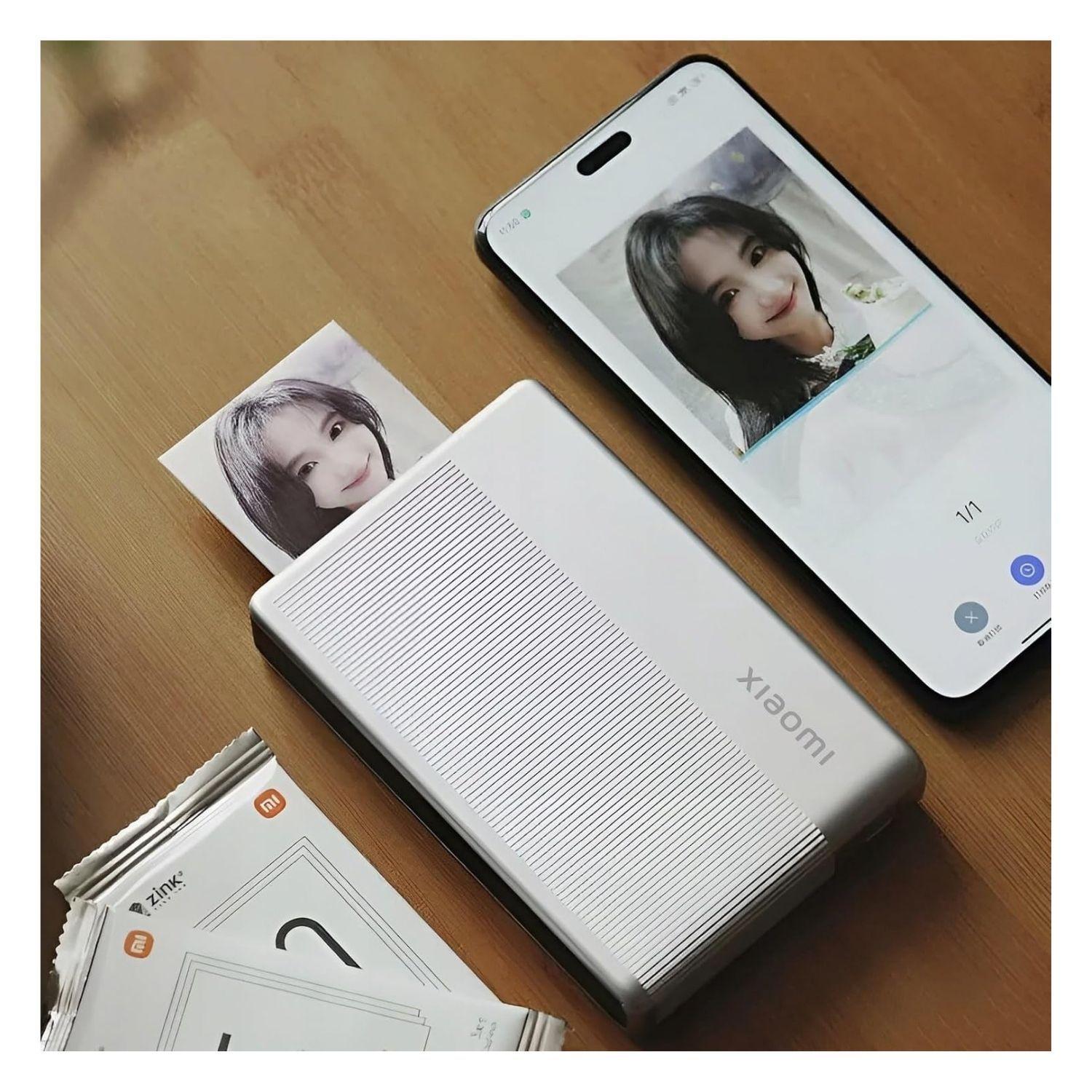 Xiaomi Impresora Fotográfica Portátil 1S con Papel fotográfico x5-7