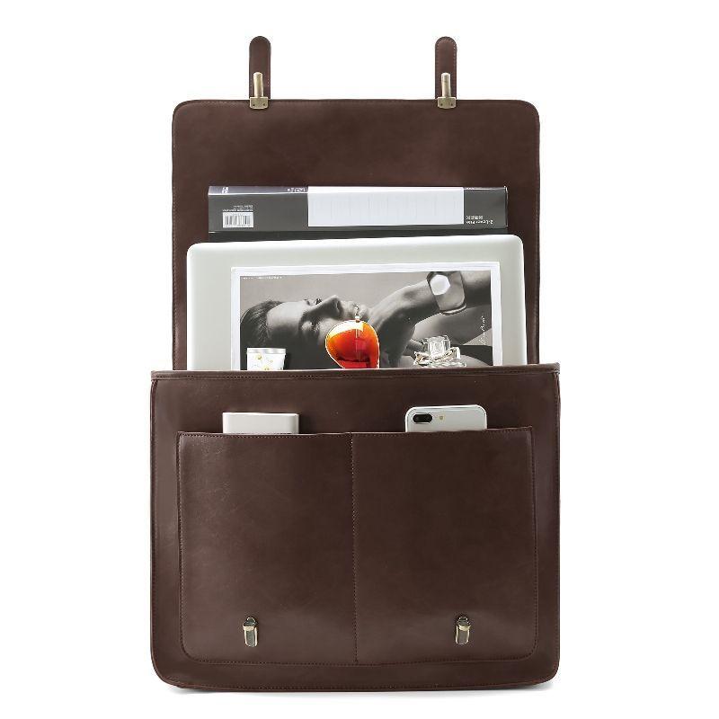 Ecosusi Maletín BOW removible para laptop 15.6" -Marrón-4